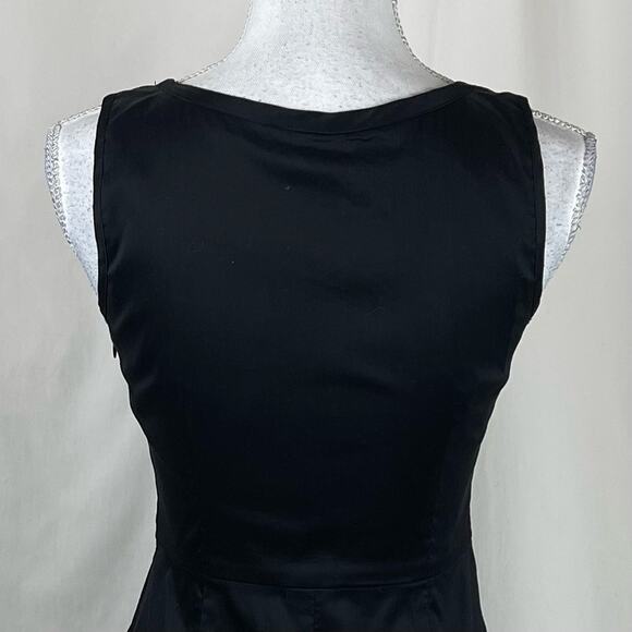 Ann Taylor Party Date Night Little Black Dress With Ruffled Bodice NWT Size 0P - Picture 6 of 15